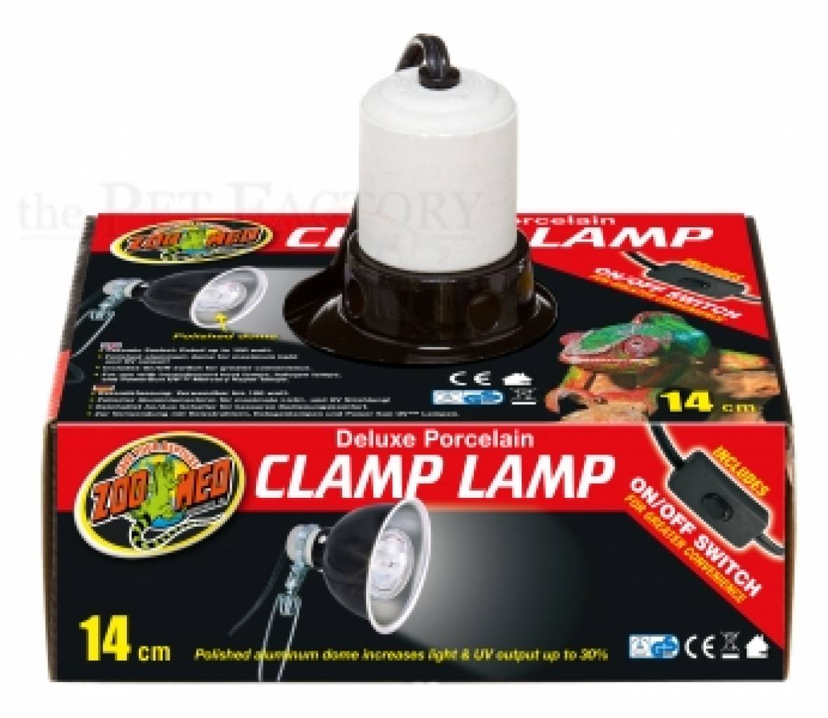 Porcelain Clamp Lamp (max 100w)